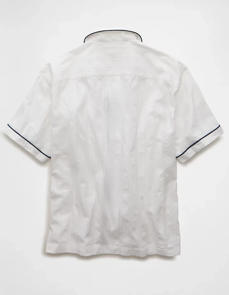 Chemise rayée boutonnée bord de la piscine AE