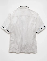 Chemise rayée boutonnée bord de la piscine AE