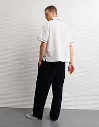 Chemise rayée boutonnée bord de la piscine AE