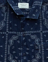 AE Poolside Printed Button-Up Shirt