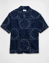 AE Poolside Printed Button-Up Shirt