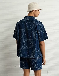 AE Poolside Printed Button-Up Shirt