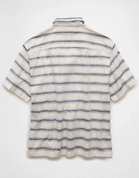 AE Poolside Striped Button-Up Shirt