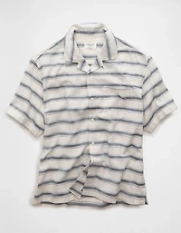 AE Poolside Striped Button-Up Shirt