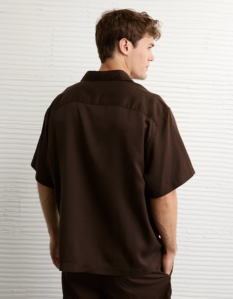 AE Relaxed Fit Short-Sleeve Camp Collar Shirt