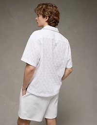 AE Poolside Textured Button-Up Shirt