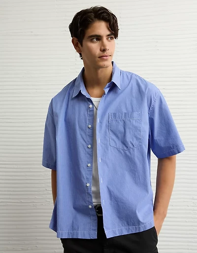 AE Poolside Poplin Button-Up Shirt