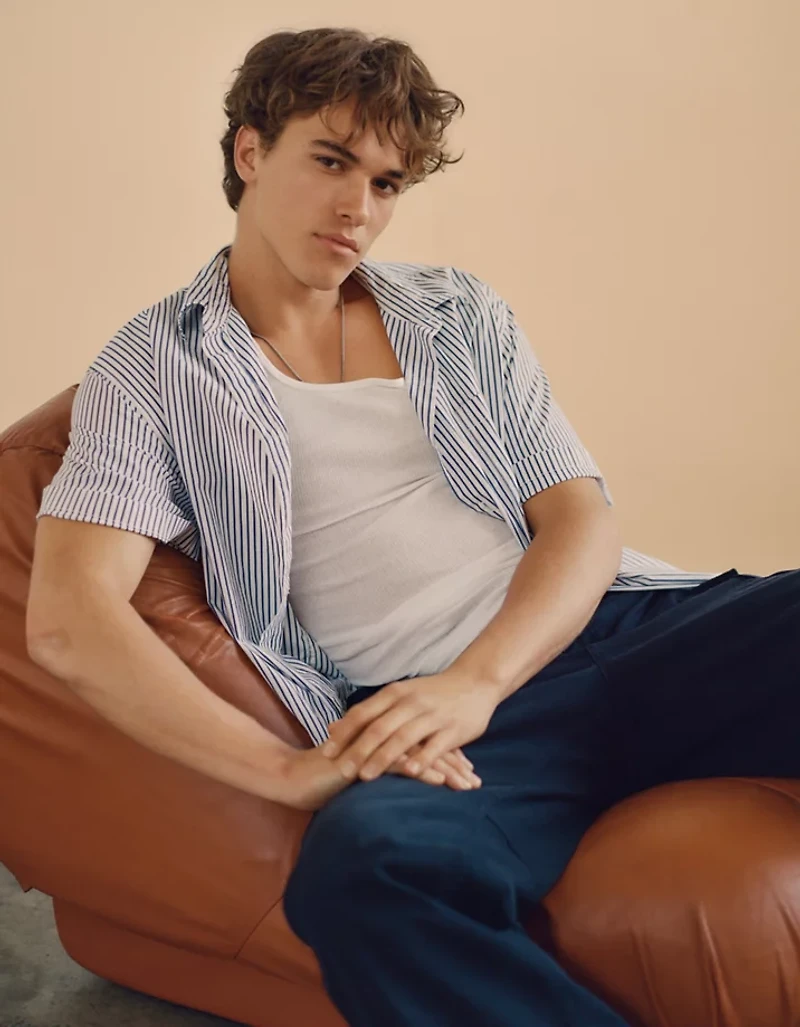 AE Poolside Poplin Button-Up Shirt