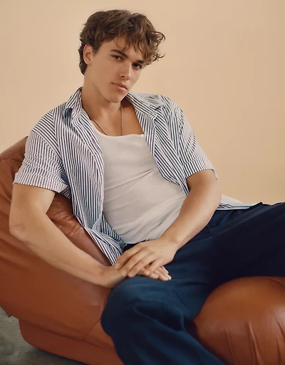 AE Poolside Poplin Button-Up Shirt