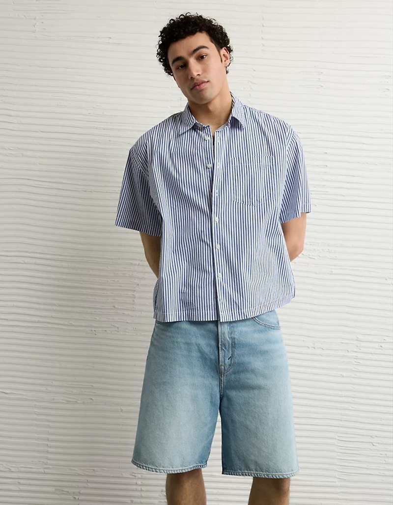 AE Poolside Poplin Button-Up Shirt