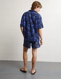 AE Relaxed Fit Short-Sleeve Camp Collar Shirt