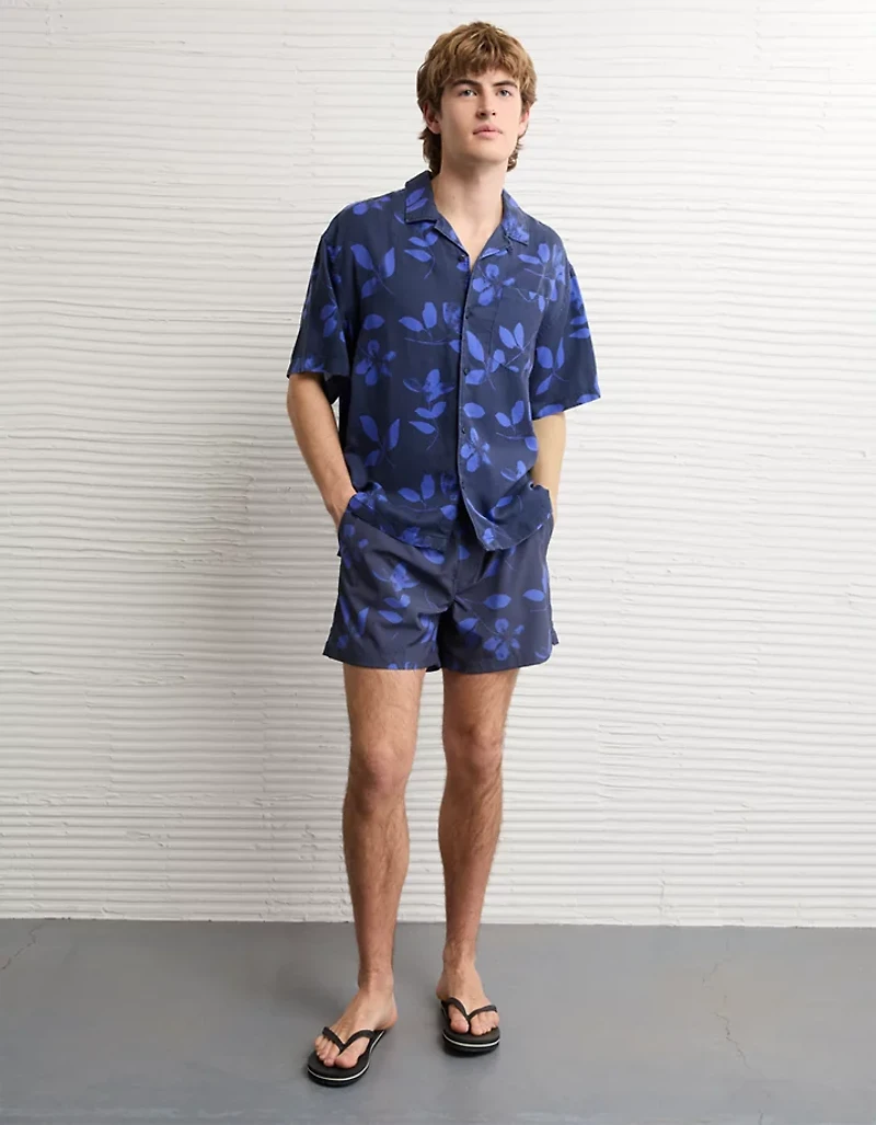 AE Relaxed Fit Short-Sleeve Camp Collar Shirt