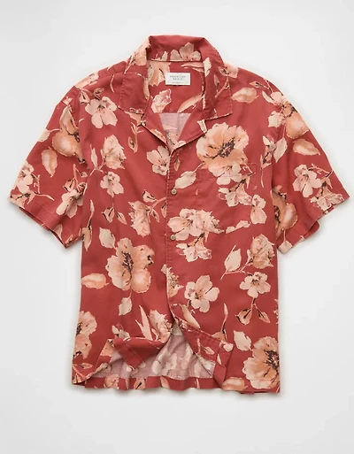 AE Relaxed Fit Short-Sleeve Camp Collar Shirt