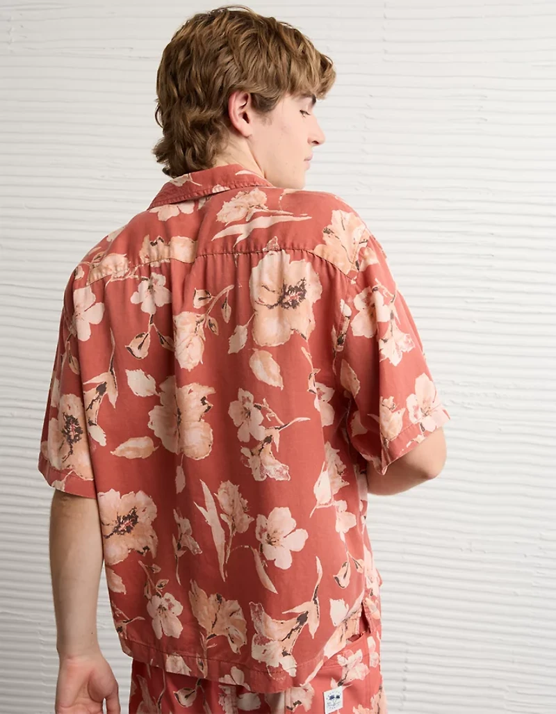 AE Relaxed Fit Short-Sleeve Camp Collar Shirt