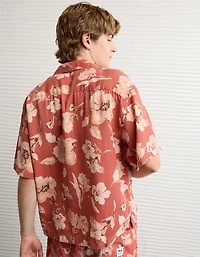 AE Relaxed Fit Short-Sleeve Camp Collar Shirt