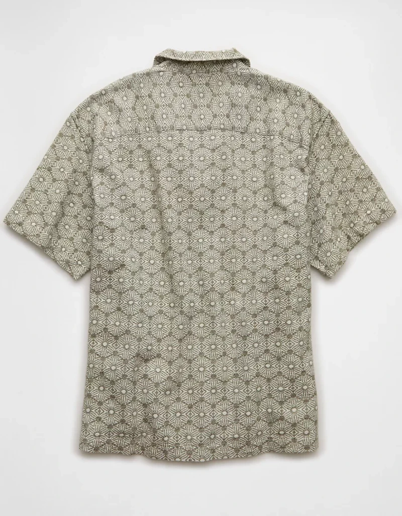 AE Relaxed Fit Short-Sleeve Camp Collar Shirt