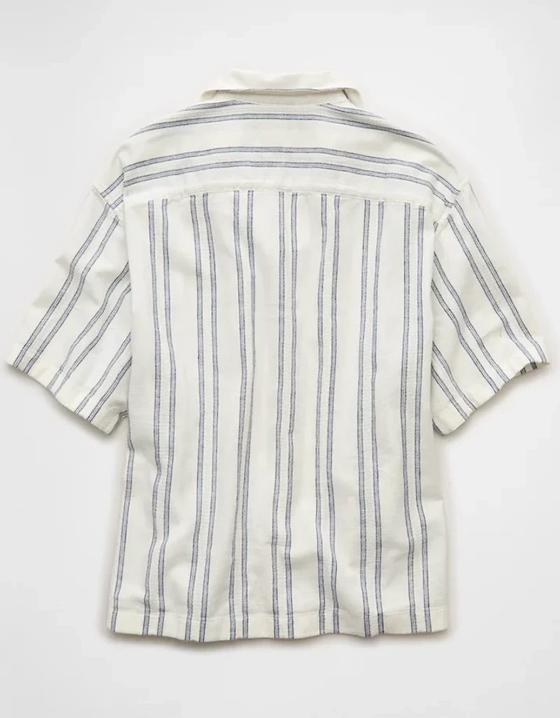 AE Relaxed Fit Short Sleeve Camp Collar Shirt