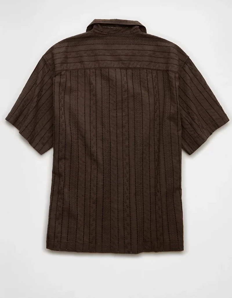 AE Relaxed Fit Short-Sleeve Camp Collar Shirt