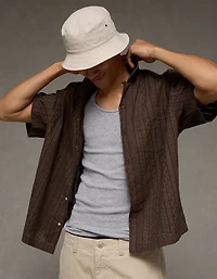 AE Relaxed Fit Short-Sleeve Camp Collar Shirt