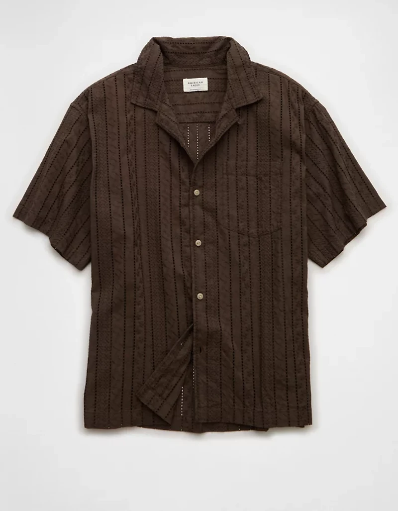 AE Relaxed Fit Short-Sleeve Camp Collar Shirt