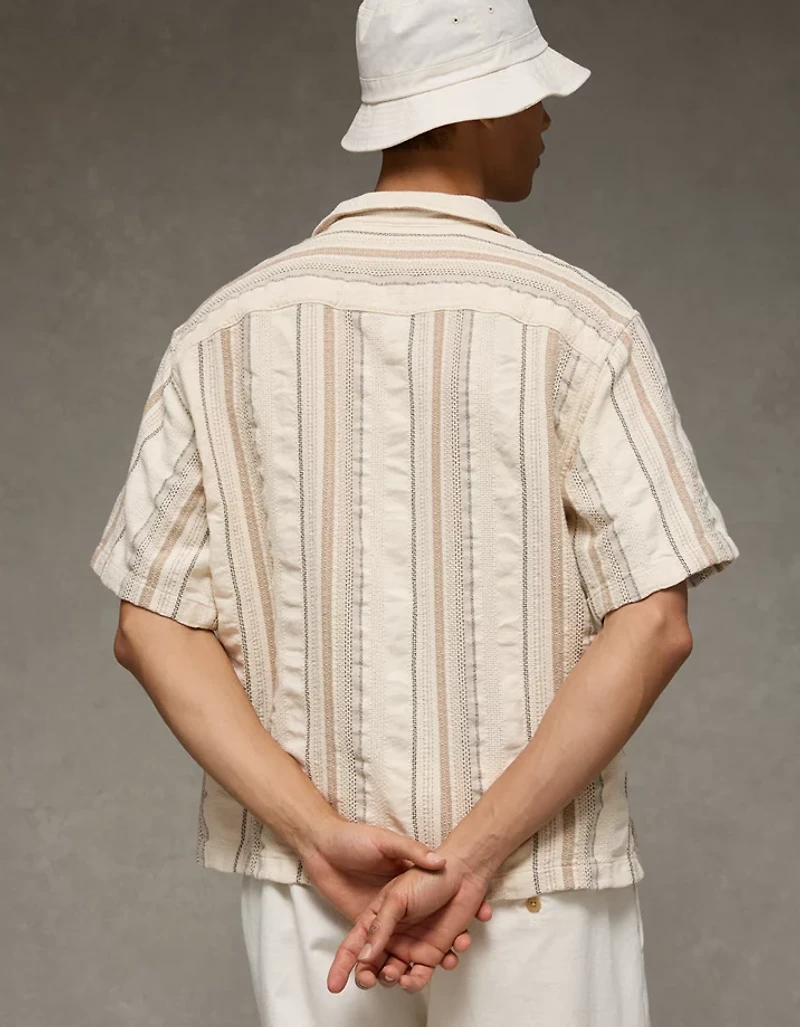 AE Relaxed Fit Short-Sleeve Camp Collar Shirt