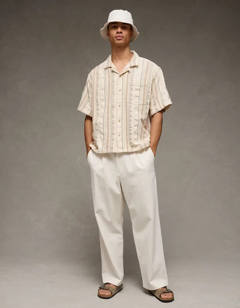 AE Relaxed Fit Short-Sleeve Camp Collar Shirt