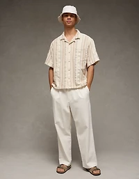 AE Relaxed Fit Short-Sleeve Camp Collar Shirt