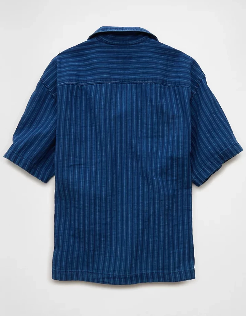 AE Relaxed Fit Short Sleeve Camp Collar Shirt