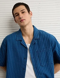 AE Relaxed Fit Short Sleeve Camp Collar Shirt