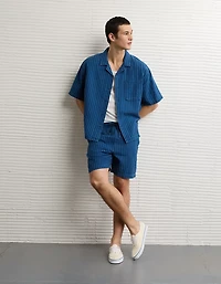 AE Relaxed Fit Short Sleeve Camp Collar Shirt