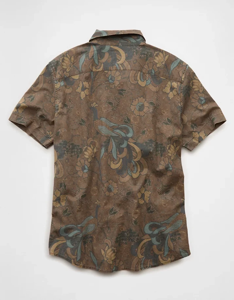 AE Short-Sleeve Button-Up Shirt