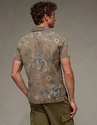 Chemise boutonnée à manches courtes AE