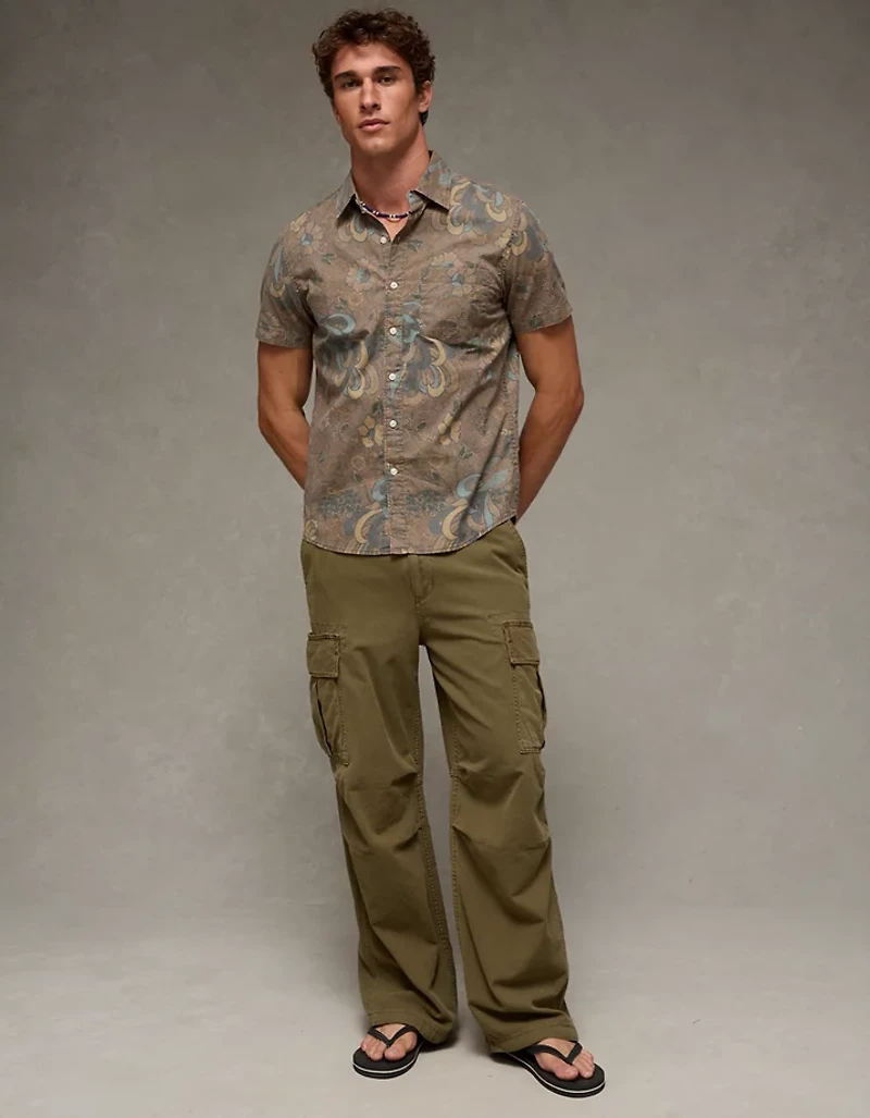 Chemise boutonnée à manches courtes AE