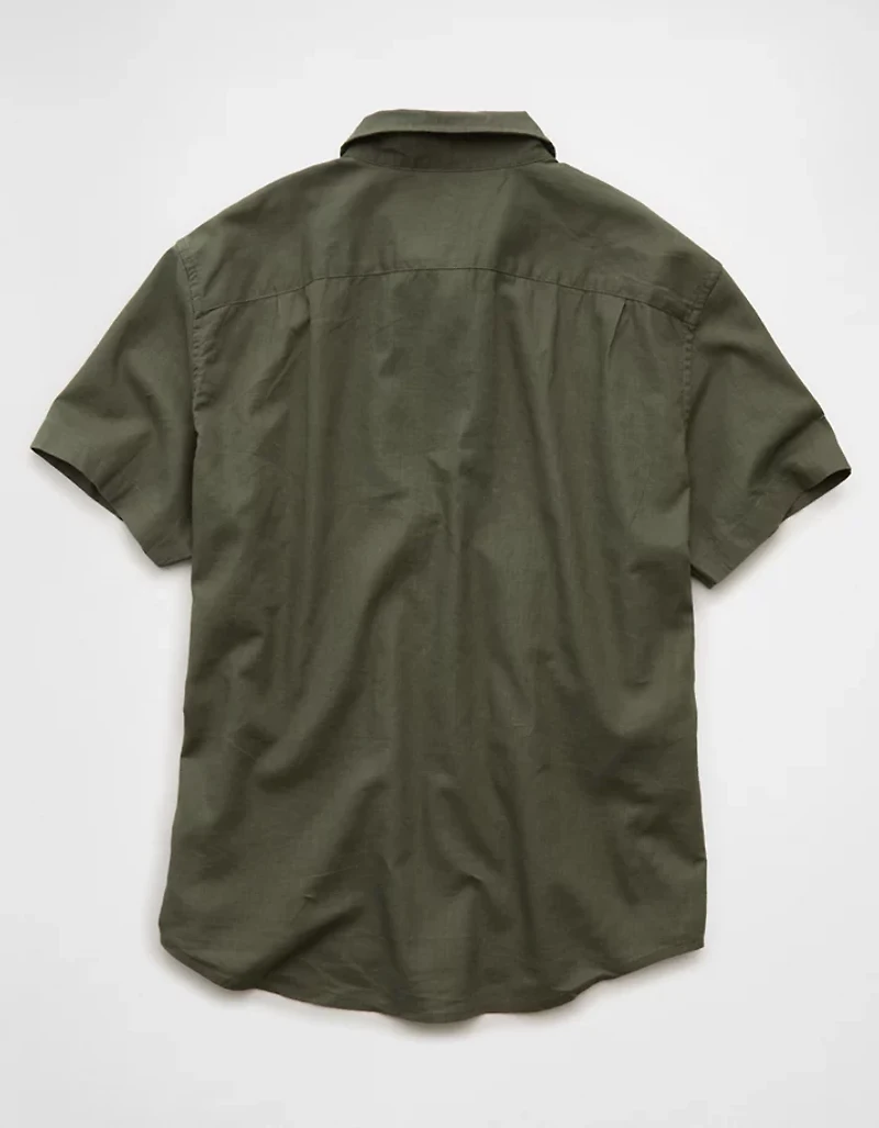 AE Short-Sleeve Button-Up Shirt