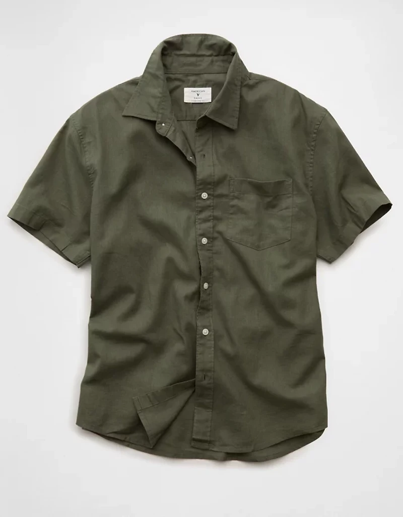 AE Short-Sleeve Button-Up Shirt