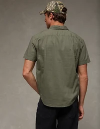 AE Short-Sleeve Button-Up Shirt