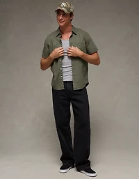 AE Short-Sleeve Button-Up Shirt