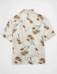 AE Relaxed Short-Sleeve Button-Up Shirt