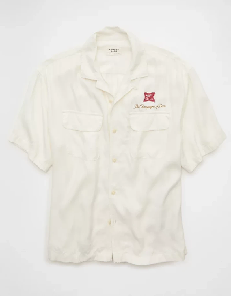 AE Relaxed Miller High Life Button-Up Shirt