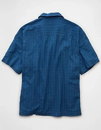 AE Relaxed Short-Sleeve Button-Up Shirt