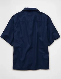 AE Relaxed Coors Light Camp Collar Button-Up Shirt