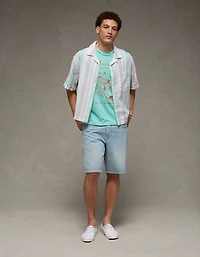 Chemise boutonnée à col cubain et coupe décontractée en oxford Fierté AE
