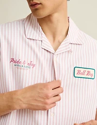 AE Pride Relaxed Fit Oxford Camp Collar Button-Up Shirt