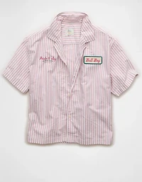 AE Pride Relaxed Fit Oxford Camp Collar Button-Up Shirt