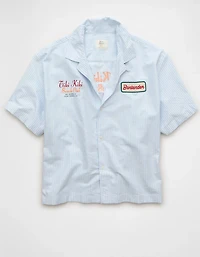 AE Pride Relaxed Fit Oxford Camp Collar Button-Up Shirt