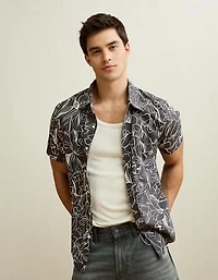 AE Slim Fit Poplin Button-Up Shirt