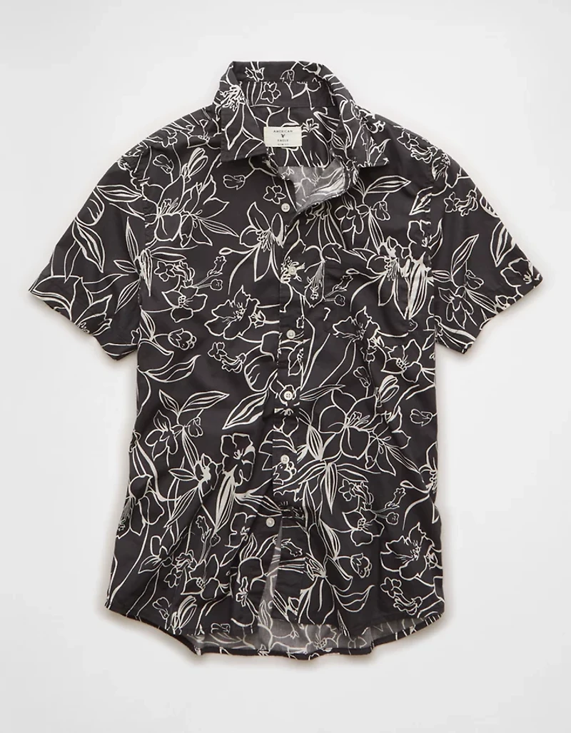 AE Slim Fit Poplin Button-Up Shirt