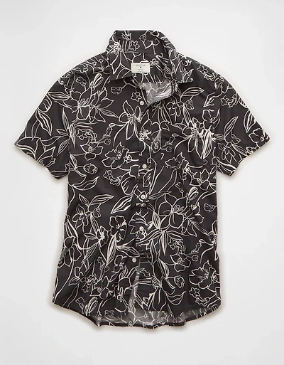 AE Slim Fit Poplin Button-Up Shirt