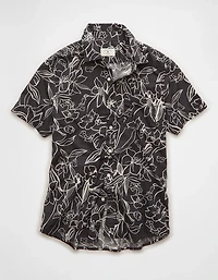 AE Slim Fit Poplin Button-Up Shirt