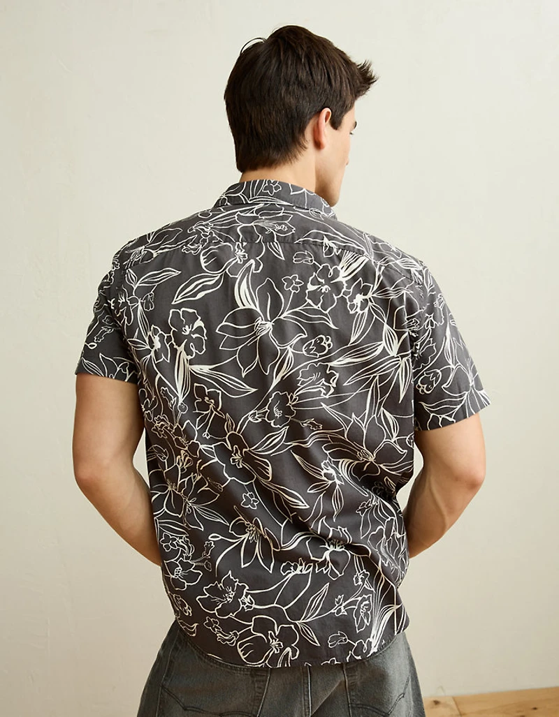 AE Slim Fit Poplin Button-Up Shirt